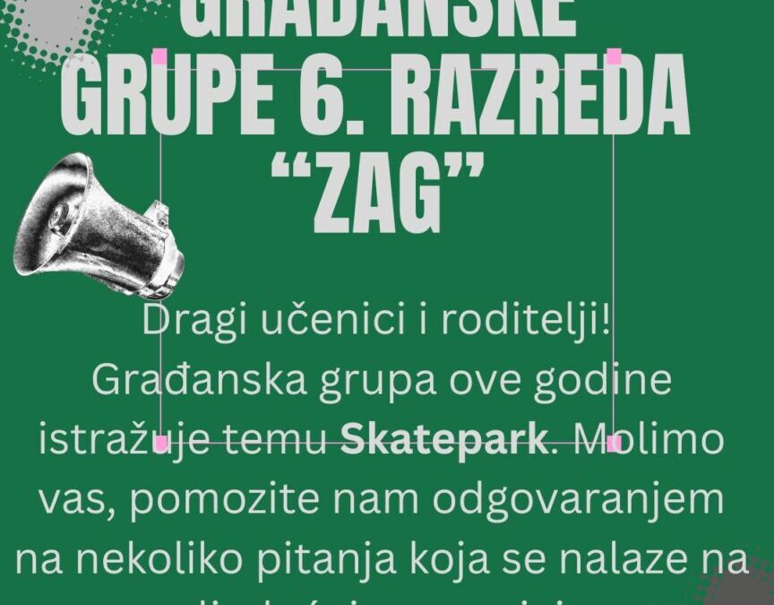 Anketa Građanske grupe “ZAG”
