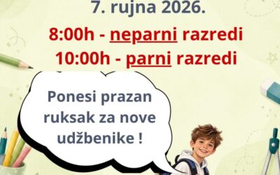 Početak 2026./2027. školske godine